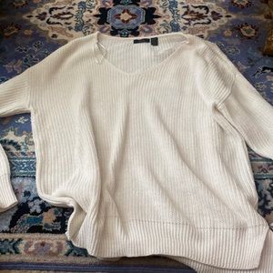 White RDL sweater barely worn size medium